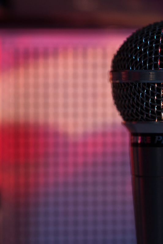 Microphone background vertical